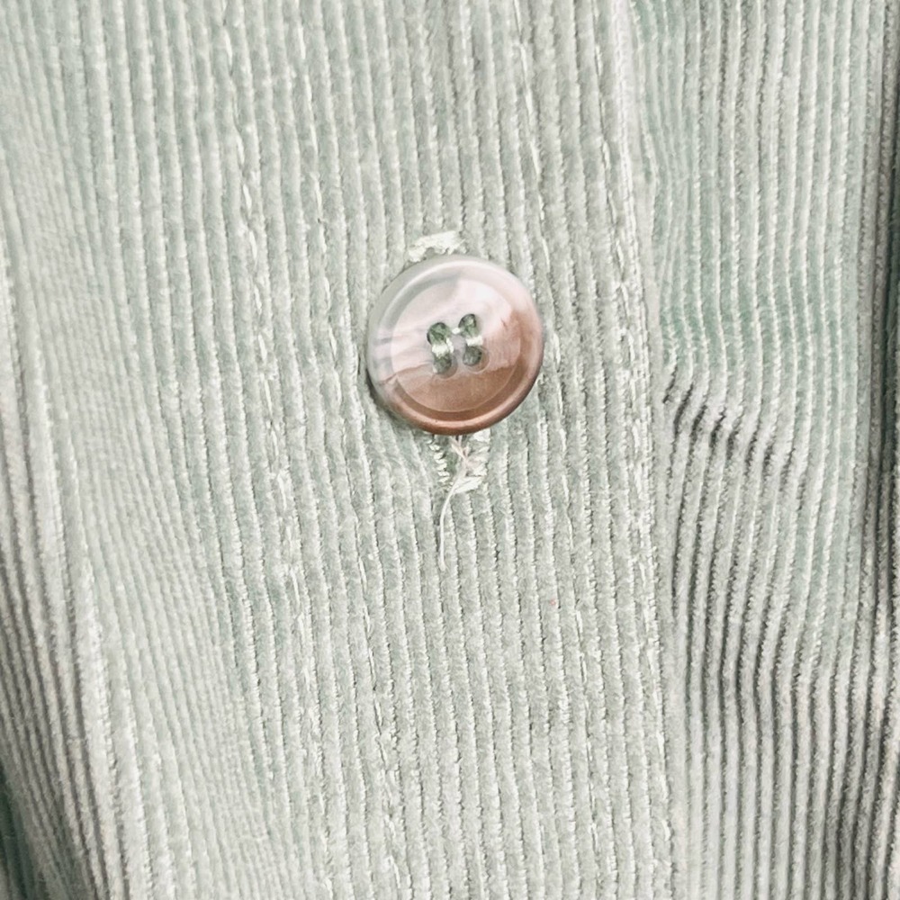 Alfred Dunner Mint Green Midi Button-Front Skirt - Picture 5 of 8